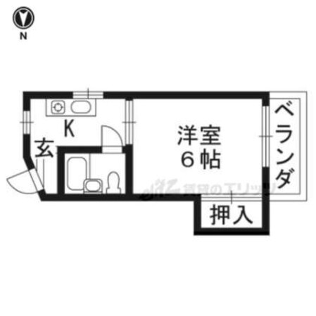 グリシーヌ丹波橋の物件間取画像